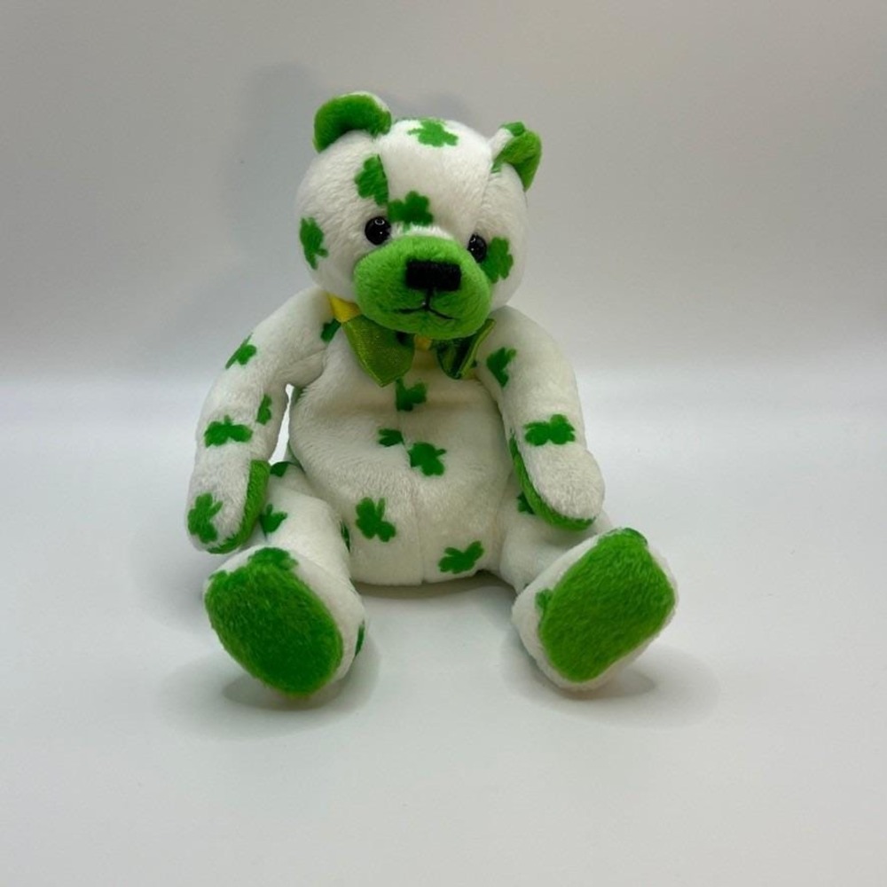 TY‎ Beanie Babies Clover the Bear Collectible Plush Toy Animal 2001 Y2K